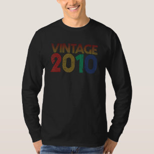 Camiseta Vintage 2010 Birthday Boys & Girls 12 Anos O
