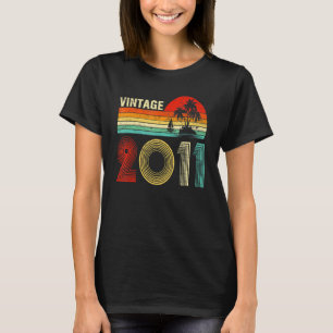 Camiseta Vintage 2011, 12 anos, para Meninas 12 Bi