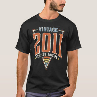 Camiseta Vintage 2011 Nascimento Ano 11 Anos 2