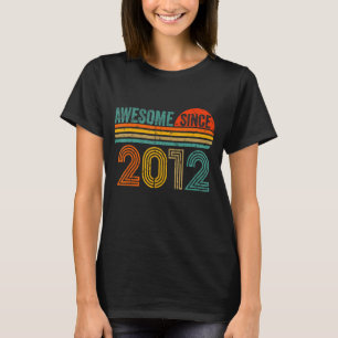 Camiseta vintage 2012 homens de 11 anos mulheres aniversári