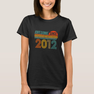 Camiseta Vintage 2012 Homens E Mulheres De 10 Anos