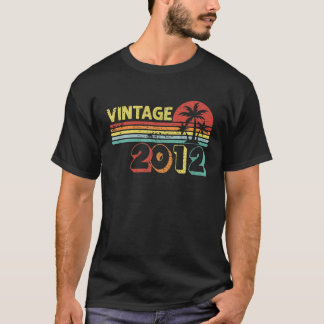 Camiseta Vintage 2012 Retro 10 Years Old 10Th Birthday Gift