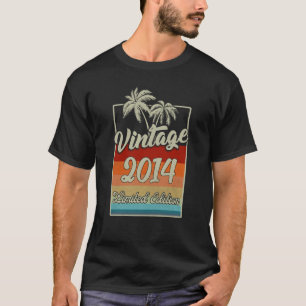 Camiseta Vintage 2014, 9 anos, 9 anos, 9.o aniversário