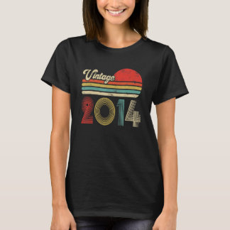 Camiseta Vintage 2014 Feita Em 2014, 8 Anos