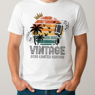Camiseta Vintage 2016 Limited Edition Men Women Aniversário
