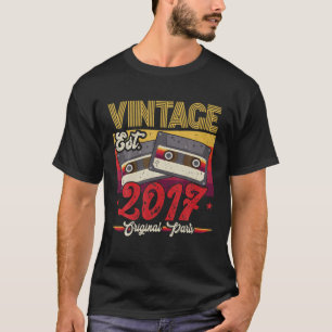 Camiseta Vintage 2017 Original Parts Funny 5 Anos 5