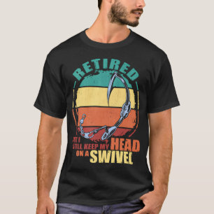 Camiseta Vintage 2022 Grunge Aposentado e Humor de Pesca, A
