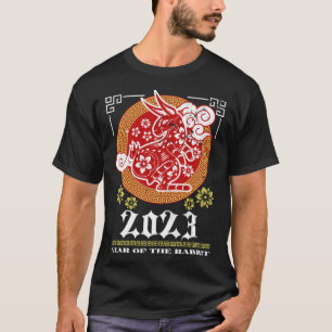 Camiseta Vintage 2023 - Design do Coelho Zodíaco Chinês