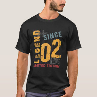 Camiseta Vintage 20 anos Decoração de Aniversário de 20 de 