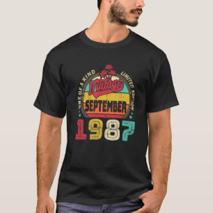 Camiseta Vintage 35º Awo De Aniversário Desde Setembro De 1
