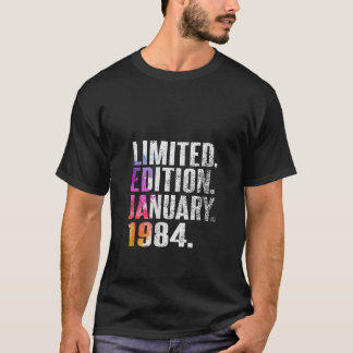 Camiseta Vintage 40 Birthday I Limited Edition Janeiro de 1