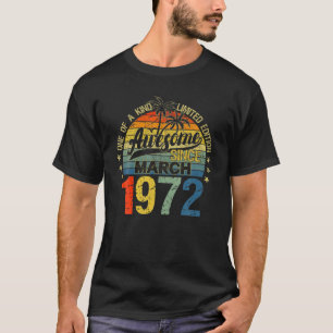 Camiseta Vintage 42 Anos Idade Março 1980 Decorações 42Nd B