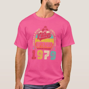 Camiseta Vintage 43rd Birthday Incrível Desde setembro de 1