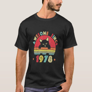 Camiseta Vintage 44º Aniversário Incrível Desde 1978 Retro