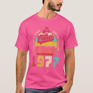Camiseta Vintage 45th Birthday Incrível desde setembro de 1