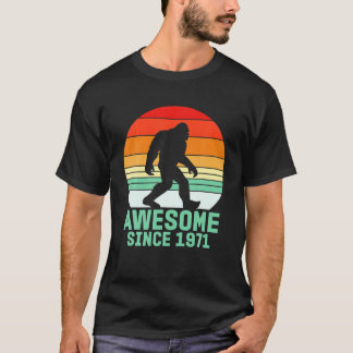 Camiseta Vintage 50º Aniversário De 1971, Pé Grande 50º Ani