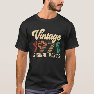 Camiseta Vintage 50º Aniversário Melhor De 1971 50 Anos De