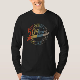 Camiseta Vintage 50 Anos Aniversário Dele E Ela