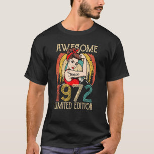 Camiseta Vintage, 50 Anos, Aniversário Para Mulheres, Melho