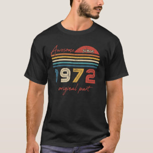 Camiseta Vintage 50 Birthday dá boas vindas desde 1972 Ori