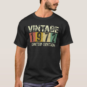 Camiseta Vintage 50 Decorações De Aniversário Homens 50º Bd