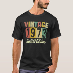 Camiseta Vintage 50 Decorações De Aniversário Homens 50º Bd