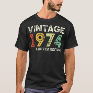 Camiseta Vintage 50 Decorações de Aniversário Homens 50º di