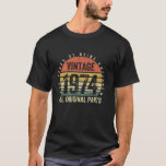 Camiseta Vintage 50th Birthday Decorations Men Funny 1974 5<br><div class="desc">Vintage 50ª Decoração de Aniversário Homens Engraçados 1974 50 Camisa de Mel Longa de Aniversário</div>