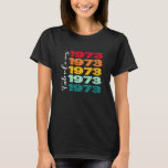 Camiseta Vintage 50th Birthday Fabulous 1973 Aniversário pa<br><div class="desc">Vintage 50º aniversário Fabuloso 1973 Aniversário das Mulheres</div>