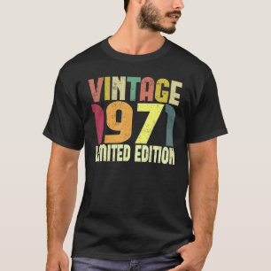 Camiseta Vintage 52 Decorações de Aniversário Homens 52º BD