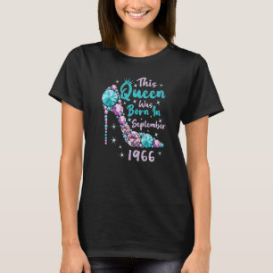 Camiseta Vintage 56º Aniversário Esta Rainha Foi Nascer Em