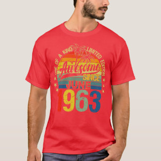 Camiseta Vintage 59 Anos De Idade Junho 1963 Decorações 59º