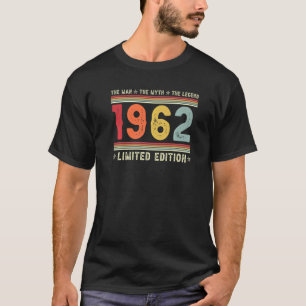 Camiseta Vintage 60º Aniversário Homem Lenda 60 Anos Ol