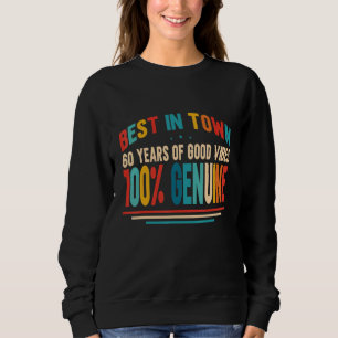 Camiseta Vintage 60th Birthday Roupa Womens Mens 60th Bi