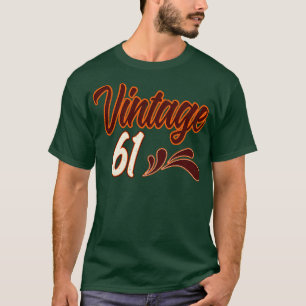 Camiseta Vintage 61 Anos Aniversário