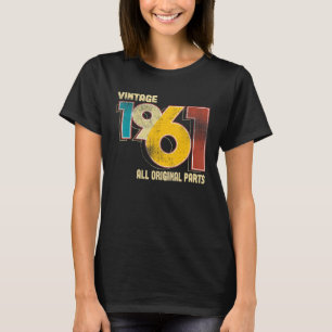 Camiseta Vintage 62 Aniversário Desorations Men 62th BDay 1