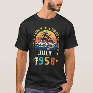 Camiseta Vintage 64. º Aniversário Espetacular Desde julho 
