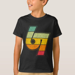 Camiseta Vintage 6 7 Meme Seis Sete Logotipo Namaste Engraç