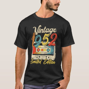 Camiseta Vintage, 70 anos, 1952 Cassette Tape Retro 70