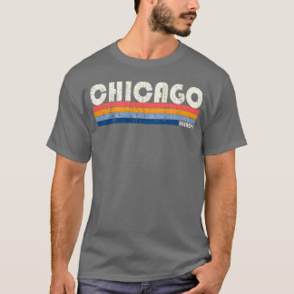 Camiseta Vintage 70S 80S Style Chicago Il funny