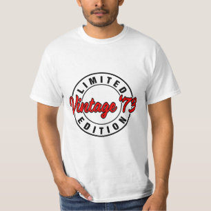 Camiseta Vintage 73 Limited Edition Aniversário