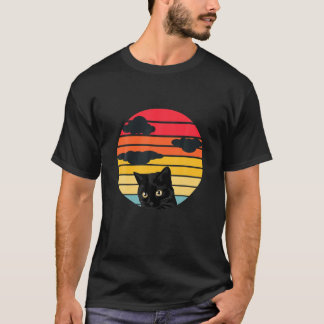 Camiseta Vintage 80S Black Cat Lover - Engraçado Halloween 