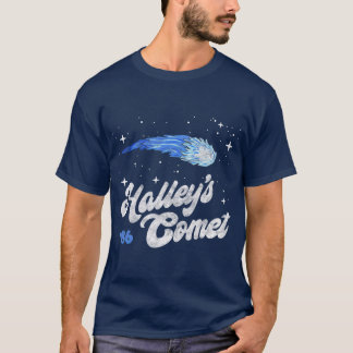 Camiseta Vintage 80s Halleys Comet Retro Space Lover