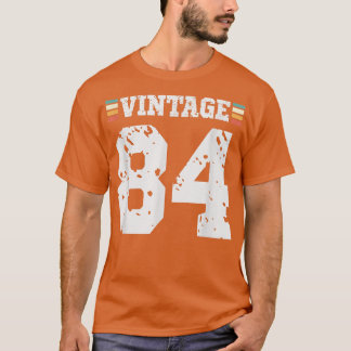 Camiseta Vintage, 84 anos, feliz 84 anos, diversão de anive