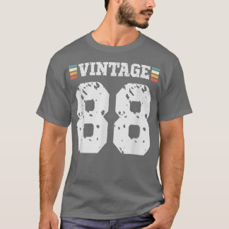 Camiseta Vintage, 88 anos, feliz 88 anos, diversão de anive