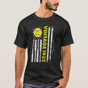 Camiseta Vintage, 90 anos, 1932, 90 de Bandeira Americana