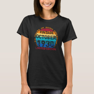 Camiseta Vintage, 93 anos, outubro de 1930, em apuros 93