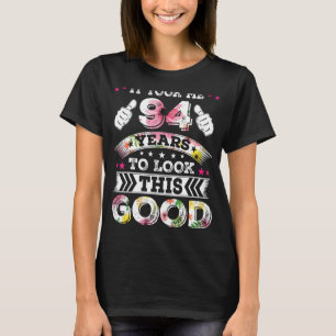 Camiseta Vintage 94 Noventa e quatro anos Feliz 94.o aniver