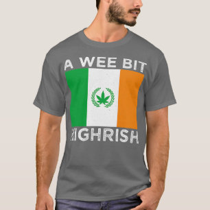 Camiseta Vintage A Wee Bit Highrish Ireland Flag Rua Patric