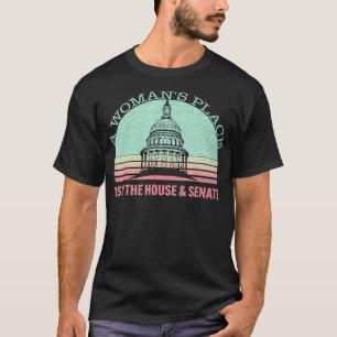 Camiseta Vintage A Womans Place está na Câmara e no Senado